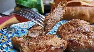 Как вкусно пожарить мясо на сковороде #Shorts