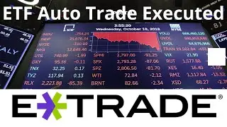 Auto ETF stock Trade Executed today with Etrade brokerage Auto Invest VOO, QQQ review  my experience