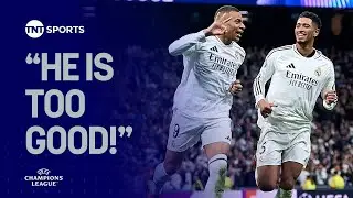 Jude Bellingham hails 'unpredictable' Real Madrid and praises hat-trick hero Kylian Mbappe 🙌 #UCL