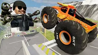 Monster Jam vs Skibidi Toilet | Big & Small Monster Truck Crashes