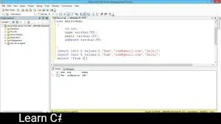 Create Command In Sql-Server # Create Database , Table # Sql-Server Tutorials