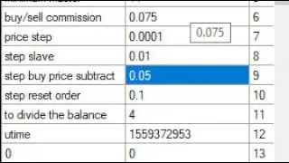 Настройки скрипта для  Binance Simple BOT, алгоритм 2