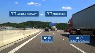 🇩🇪 A81: AS Herrenberg - AS Stuttgart-Zuffenhausen (3x)