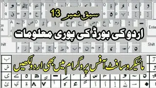 How to use urdu keyboard in computer anywhere | Phonetic keyboard | Lesson no 13 | Hamdard Sepahi