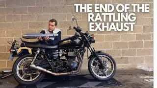 Attempting to Replace the Bonneville's Exhaust | An Evel Knievel Watch