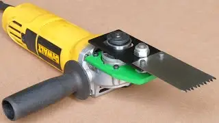 Angle Grinder HACK - Making A Oscillating Saw Attachment For Angle Grinder | DIY