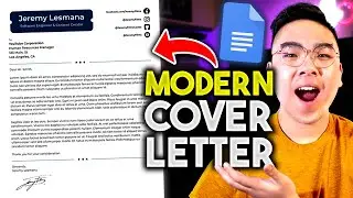 Professional COVER LETTER Formatting on Google Docs *FULL TUTORIAL*