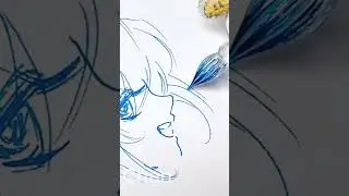 Magic Glass Pen - Draw Miku #shorts