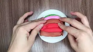 Mixing slime without glue. Mixing Makeup Eyeshadow into Slime. Satisfying ASMR Slime Videos #28