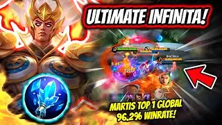 THE NEW MARTIS BUILD WITH INFINITE ULTIMATE! MARTIS TOP 1 GLOBAL 96.2% WINRATE | MOBILE LEGENDS