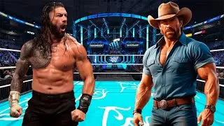 Roman Reigns vs Chuck Norris -  FULL MATCH |WWE Live 2024