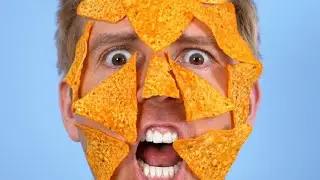 DORITOS GLUED ON FACE!