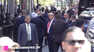 Former President Trump SURRENDERS to Manhattan Court