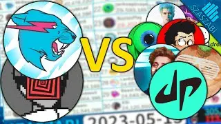 MrBeast vs PewDiePie vs 100 YouTubers - Subscriber Battle - 2010-2023