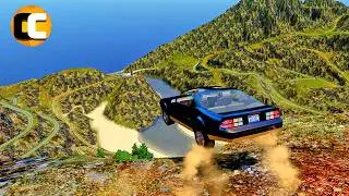 GTA 4 Cliff Drops Crashes with Real Cars mods Ep. 92 | Odycrash