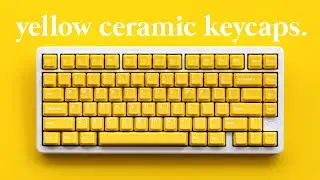 Cerakey Ceramic Keycap Set V2 Review - Yellow with Legends