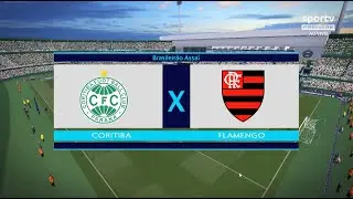 CORITIBA X FLAMENGO BRASILEIRÃO 2023 PES 2017 PATCH BMPES