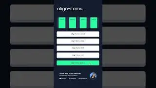 Various Values For 'align-items' property | CSS Flex Box