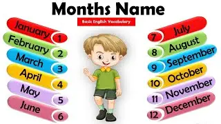 Months Names | Months Name in English | Days of Months | Months in Year |Preschool|