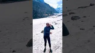 I did the macarena at 5000 mts😱#traveldiaries #macarenadance #nepal