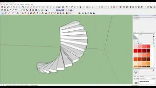 spiral stairs in sketchup