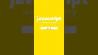 how to reverse a string in javascript 