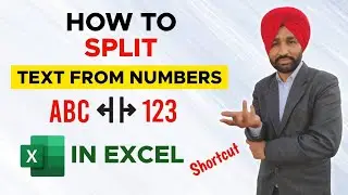 How to Split Text from Numbers in Excel | Excel Short Tips | #shorts