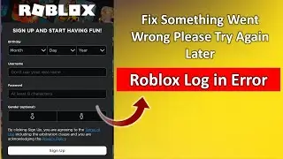 Fix Something Went Wrong Please Try Again Later Error in Roblox