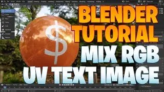 Blender beginner series No. 27 - Mix RGB UV text image