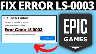 How To Fix Epic Games Error LS-0003 | Install Failed Could Not Create Directory On PC