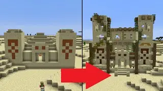 Let's Transform a Minecraft Desert Temple!