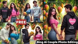 Viral Couple Mango Eating 3D Images |Couple Name Ai Photo Editing |Bing Image Creator.