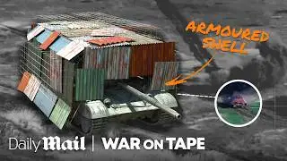 Why Russia is Putting Armoured Shells on its Tanks | War on Tape | Daily Mail