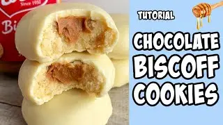 White Chocolate Biscoff Cookies! Recipe tutorial #Shorts