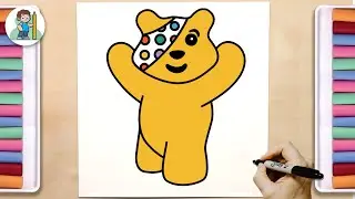 How to Draw Pudsey Bear
