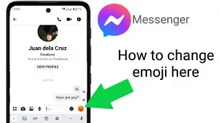 how to change emoji next to the message bar in messenger