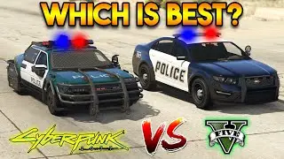 GTA 5 POLICE CAR VS CYBERPUNK POLICE CAR (WHICH IS BEST?)