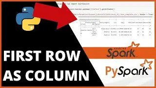 PySpark How to transform first row as column name, Apache Spark