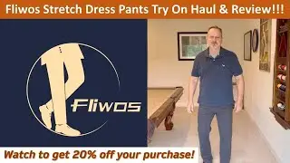 Fliwos Stretch Dress Pants Try On Haul & Review! Plus 20% Discount!!! #mensfashion #pants #discount