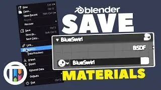 Blender 2.8 Eevee Tutorial - How to Save and Import Materials - Node Tree Group