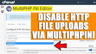 [🔴LIVE] How to disable HTTP file uploads via MultiPHP INI Editor?