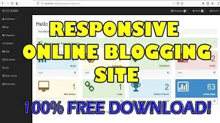 Responsive Online Blog Website using PHP/MySQL | Free Source Code Download