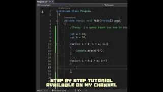 DRAW A TRIANGLE🔺 IN C# || 