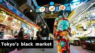 Ameyoko is a well-known shopping street in Tokyo. 🛒🛍️【The old black market】