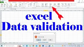 excel data validation error alert | data validation in excel | data validation | ms excel | excel