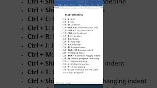 ALL Shortcut Keys in MS WORD | MS WORD | Tips and Tricks