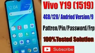 VIVO Y19 (1915)4GB/128GB Pattern Lock & Frp Lock Remove  With MRT||rao gsm||