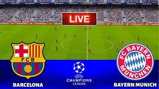 FC BARCELONA vs BAYERN MUNICH - UEFA Champions League 2024 || Live Football Match | PES 21