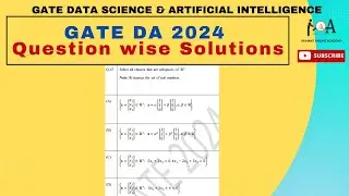 Solved GATE DA 2024 Question Paper | DETAILED VIDEO SOLUTIONS | DA & AI | Q. 47 - Subspace of R^3