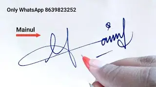 ✅ How to signature your name | Cursive signature | Signature tips | Autograph | Design